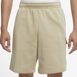 Men's - Nike Cargo Club Shorts - Beige/White