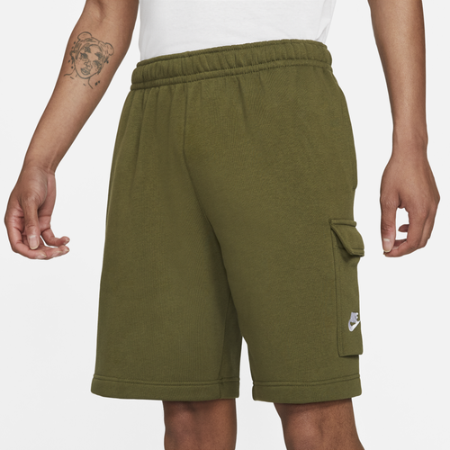 

Nike Mens Nike Cargo Club Shorts - Mens Olive/White Size S