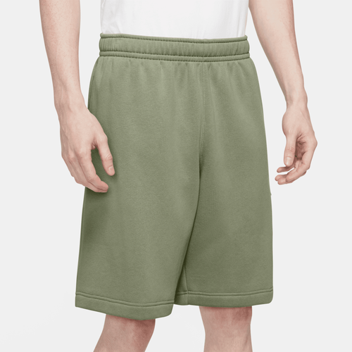 Nike Mens  Club Cargo Shorts In Green/white