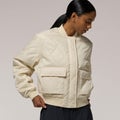 Cozi Naomi Bomber Jacket - Cozi Parchment