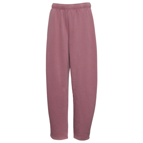 Cozi Fleece Barrel Leg Pants - Cozi Wistful Mauve