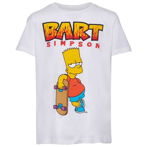 

Boys The Simpsons The Simpsons Bart Simpson Culture T-Shirt - Boys' Grade School White/White Size L