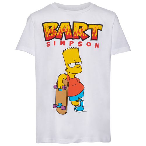 

Boys The Simpsons The Simpsons Bart Simpson Culture T-Shirt - Boys' Grade School White/White Size S