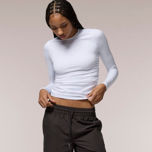  - Cozi Ruched Smoothing Top - Bright White