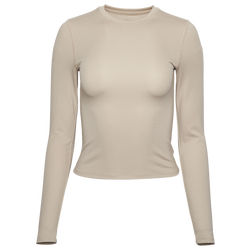 Women's - Cozi Yuli Ribbed Long Sleeve T-Shirt - Silver Cloud