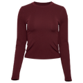 Cozi Yuli Ribbed Long Sleeve T-Shirt - Cozi Windsor Wine