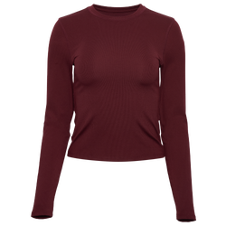 Women's - Cozi Yuli Ribbed Long Sleeve T-Shirt - Windsor Wine