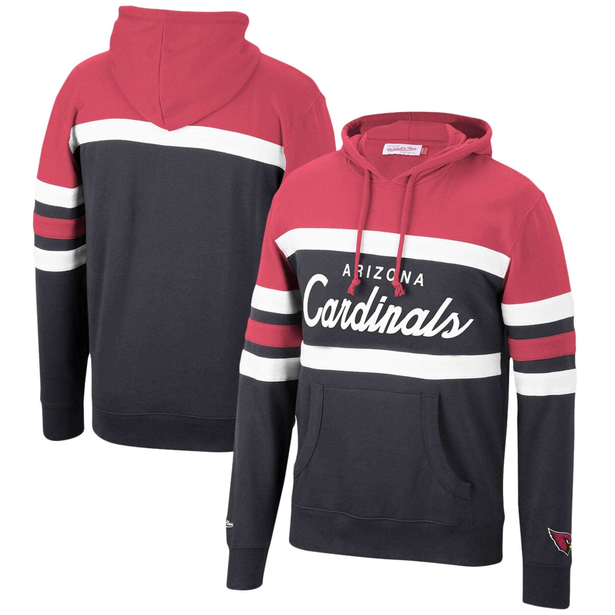 Men's Mitchell & Ness Red St. Louis Cardinals Head Coach Pullover Hoodie