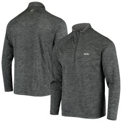 Women's - Colosseum Color Block Space-Dye Raglan Quarter-Zip Top - Grey
