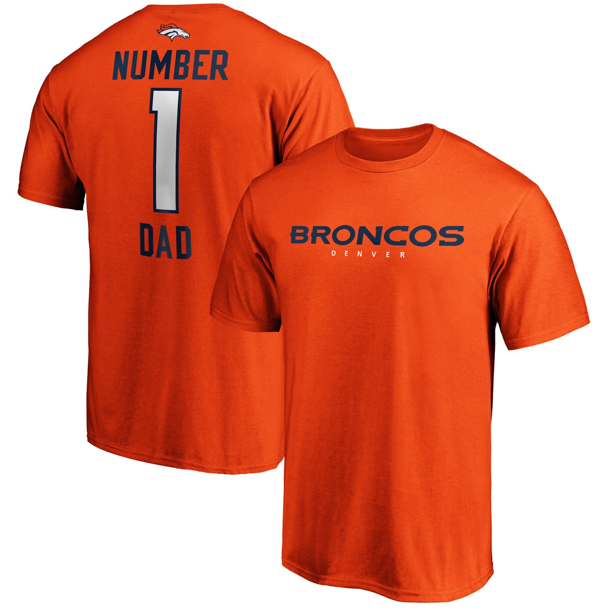 Women's Fanatics Branded Orange Denver Broncos True Pride V-Neck T