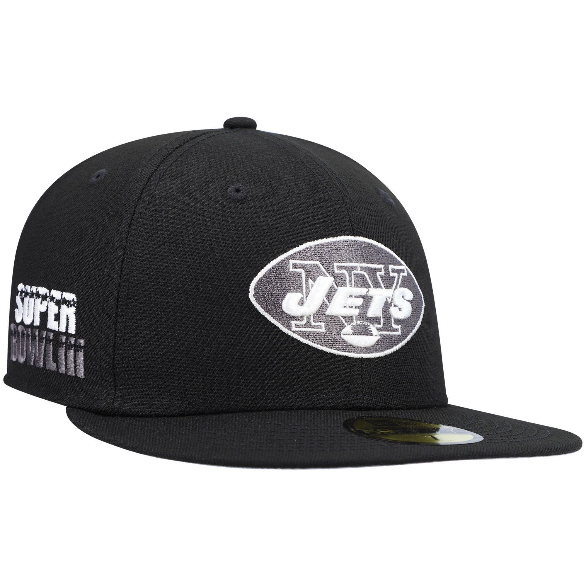 Men's New Era Gray York Jets Color Pack 59FIFTY Fitted Hat