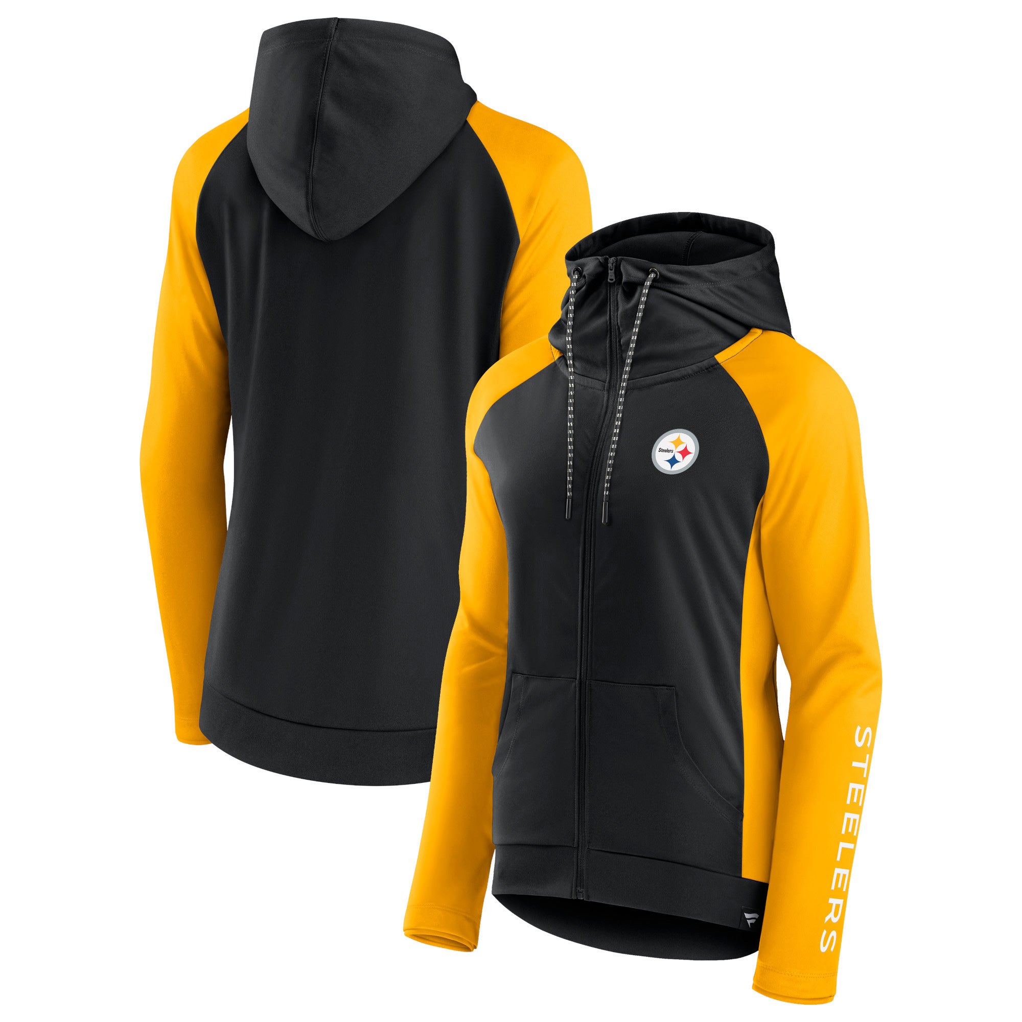 steelers zip up hoodie womens