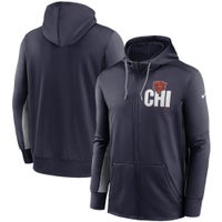 Men's Fanatics Branded Navy Chicago Bears Defender Evo Full-Zip Hoodie