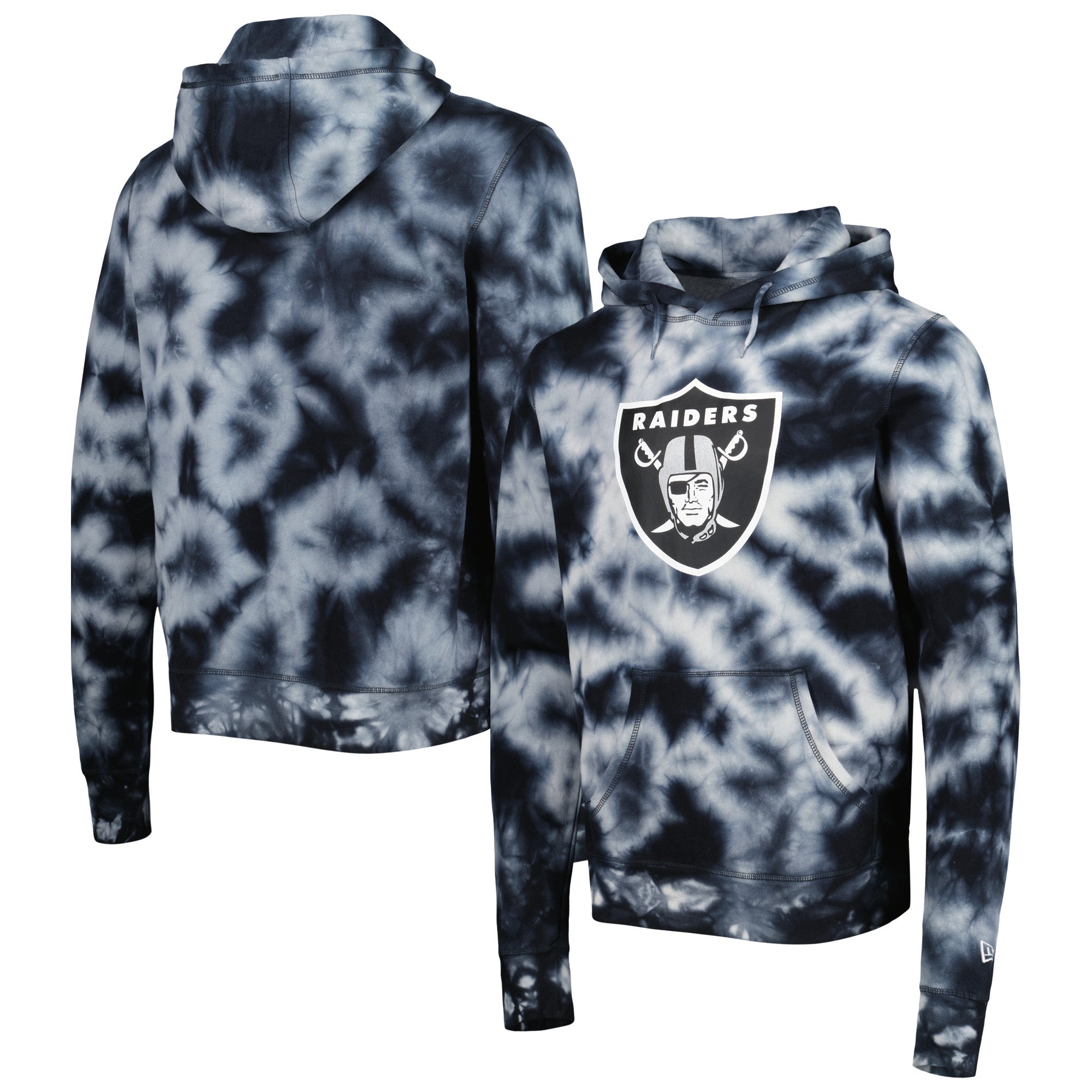 New Era Las Vegas Raiders Men's Neon Tie Dye Hoodie Sweatshirt 22 / L