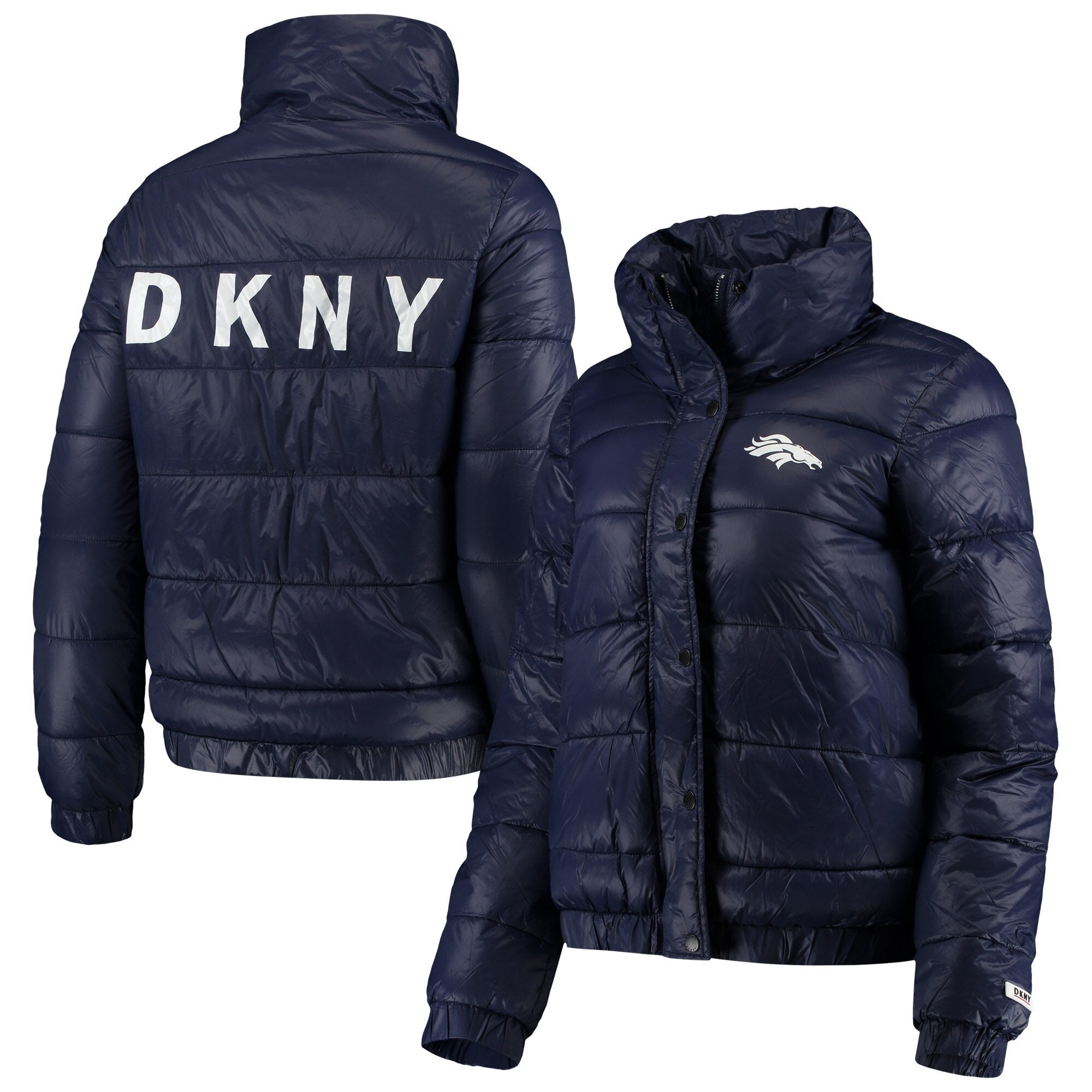 DKNY Sport Broncos Julia Full-Button Puffer Jacket - Women's