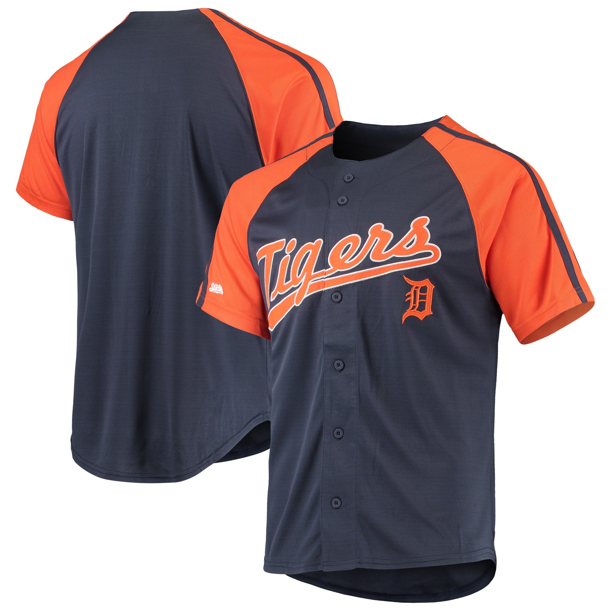 Stitches Tigers Button-Down Raglan Replica Jersey | Foot Locker