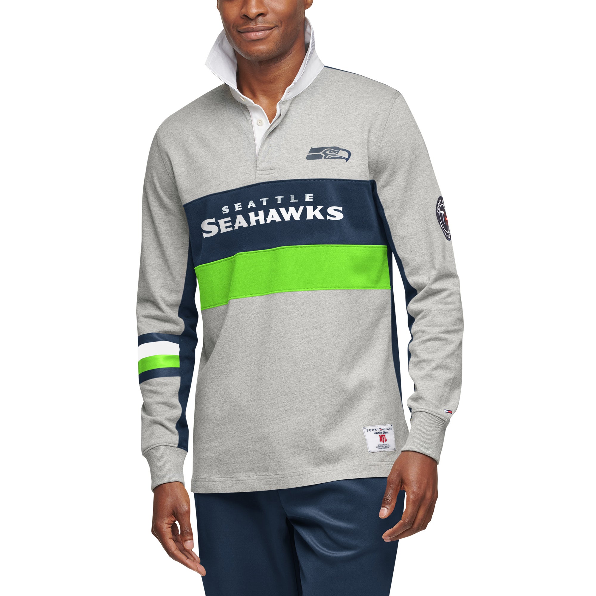 Seattle Seahawks Nike Sideline Logo Performance Pullover Hoodie