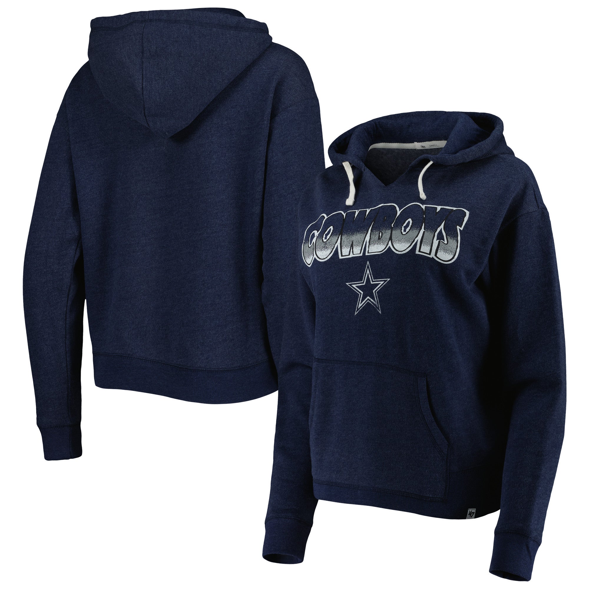 Women's Dallas Cowboys Hoodie Size Medium Gray Graphic Sweatshirt