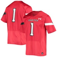 Men's Under Armour #1 Black Texas Tech Red Raiders Throwback Special Game  Jersey