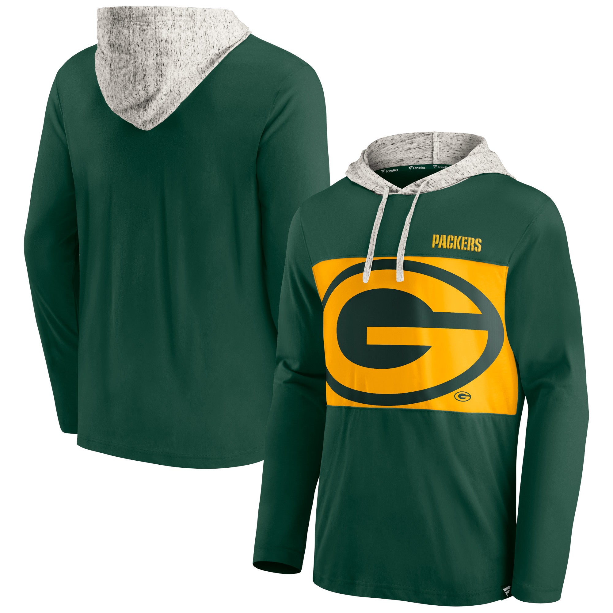 Fanatics Packers Long Sleeve Hoodie T-Shirt - Men's
