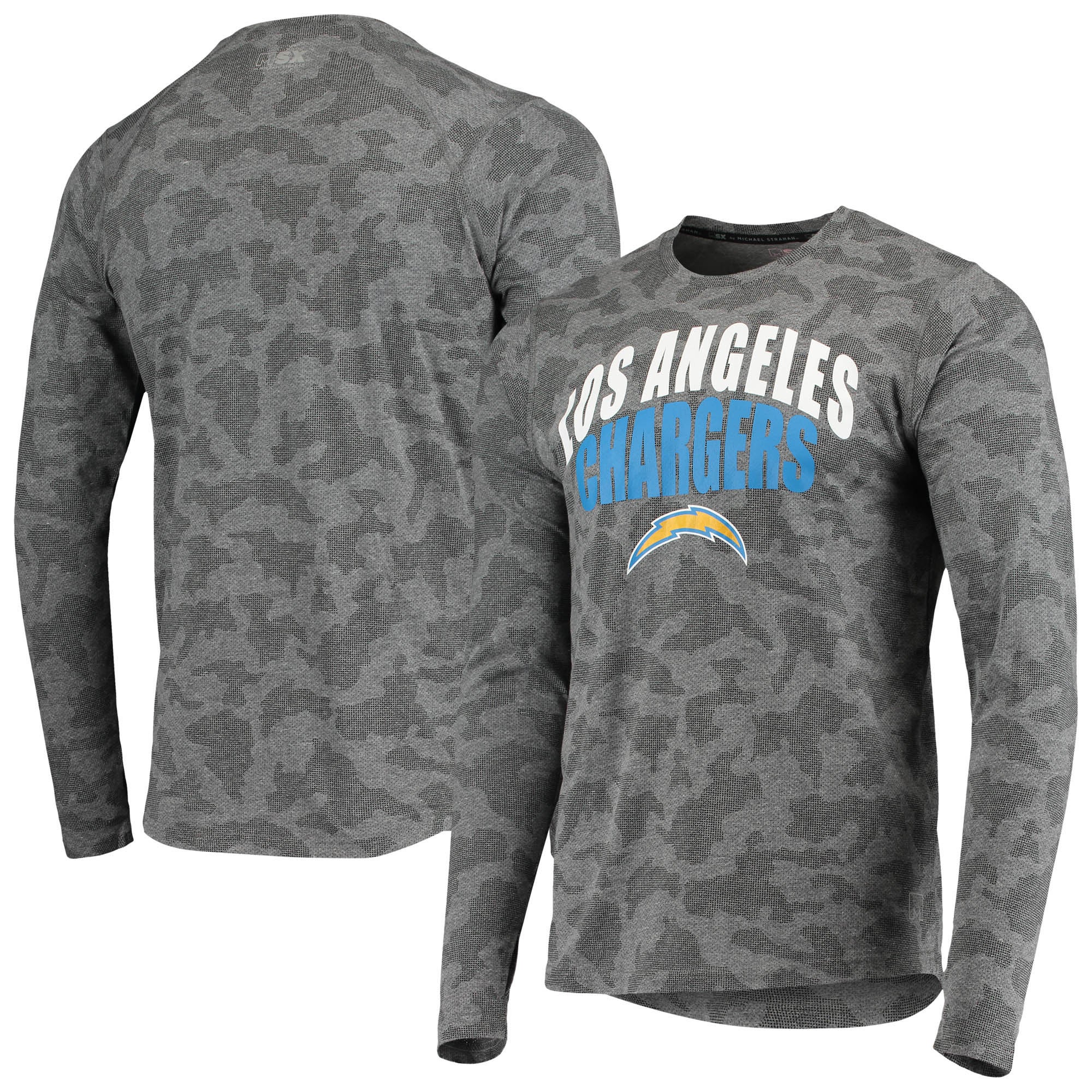 Los Angeles Chargers Nike Dri-Fit Cotton Long Sleeve Raglan T-Shirt - Mens