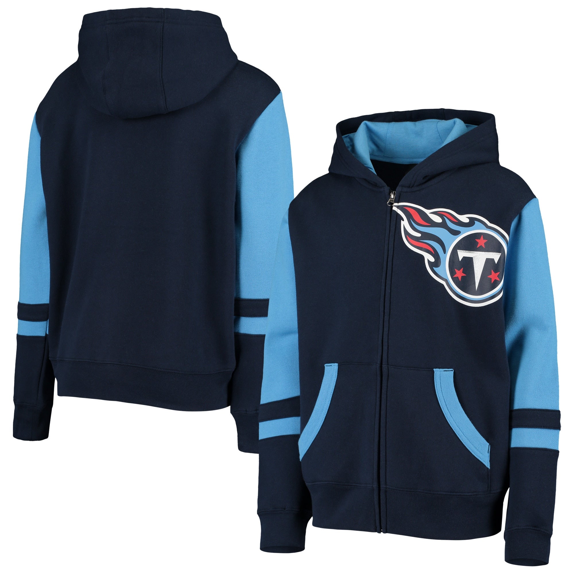 Outerstuff Titans Stadium Full-Zip Hoodie - Boys' Grade School