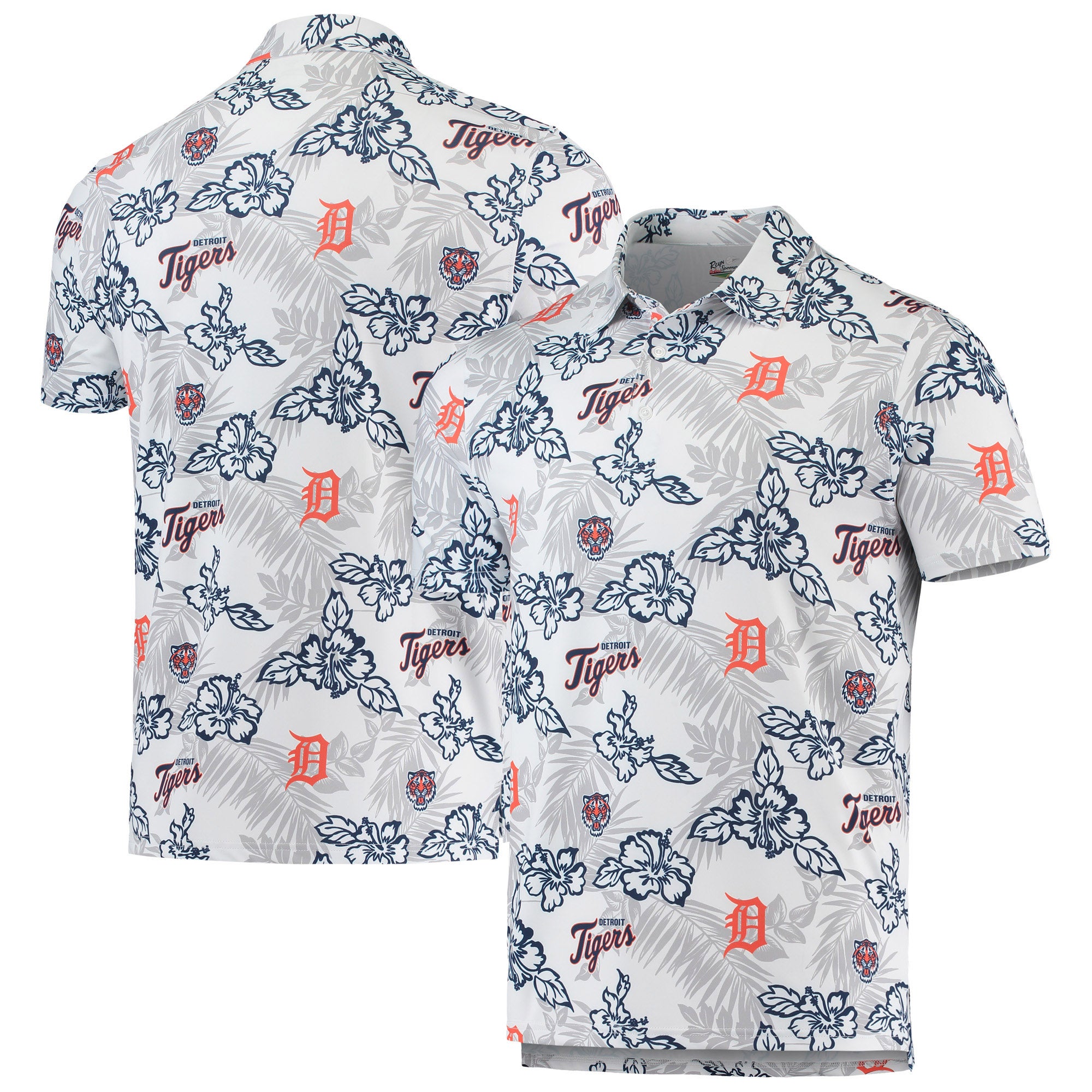 Men's Reyn Spooner White Detroit Tigers Americana Button-Up Shirt