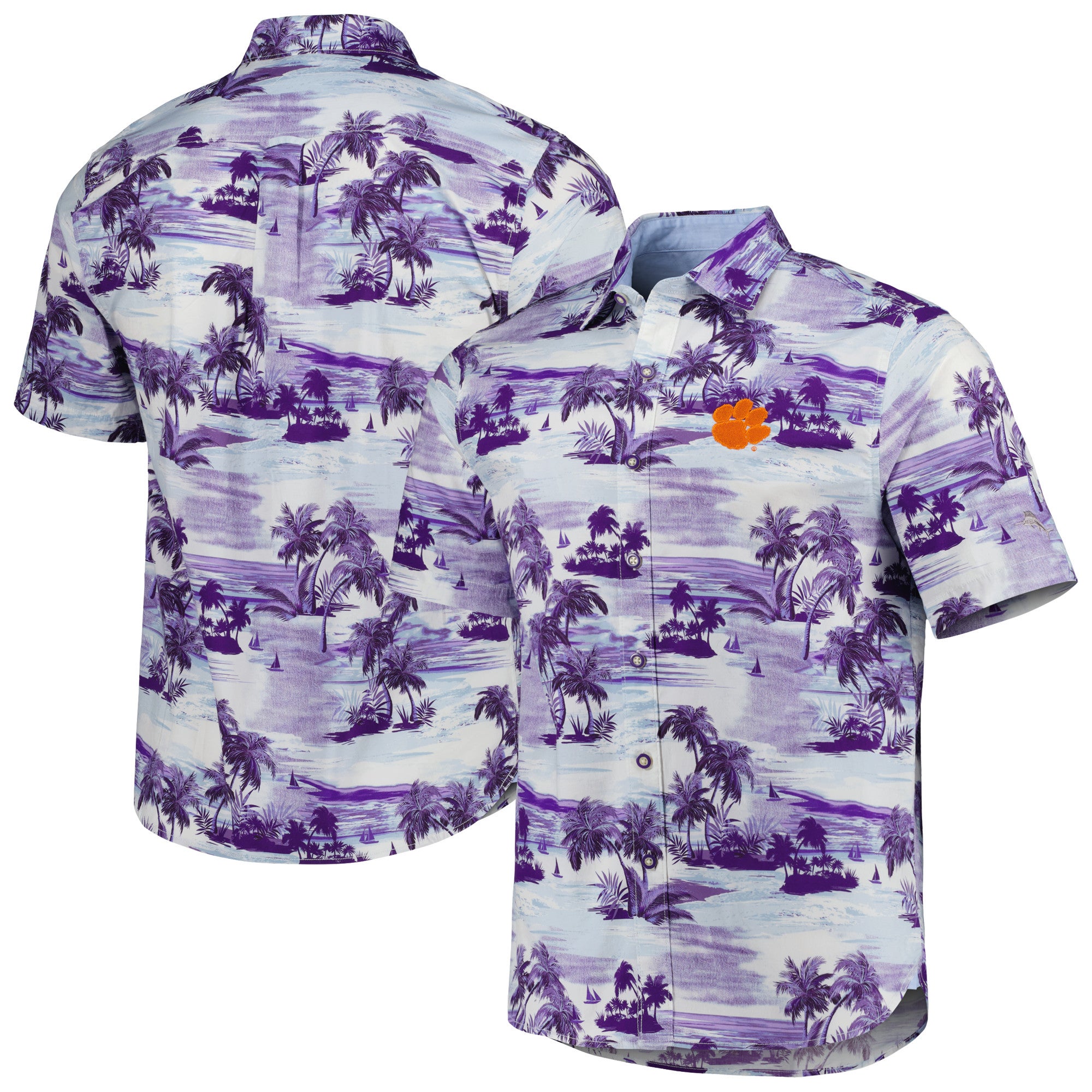 Tommy Bahama Clemson Tropical Horizons Button-Up Shirt | Foot Locker