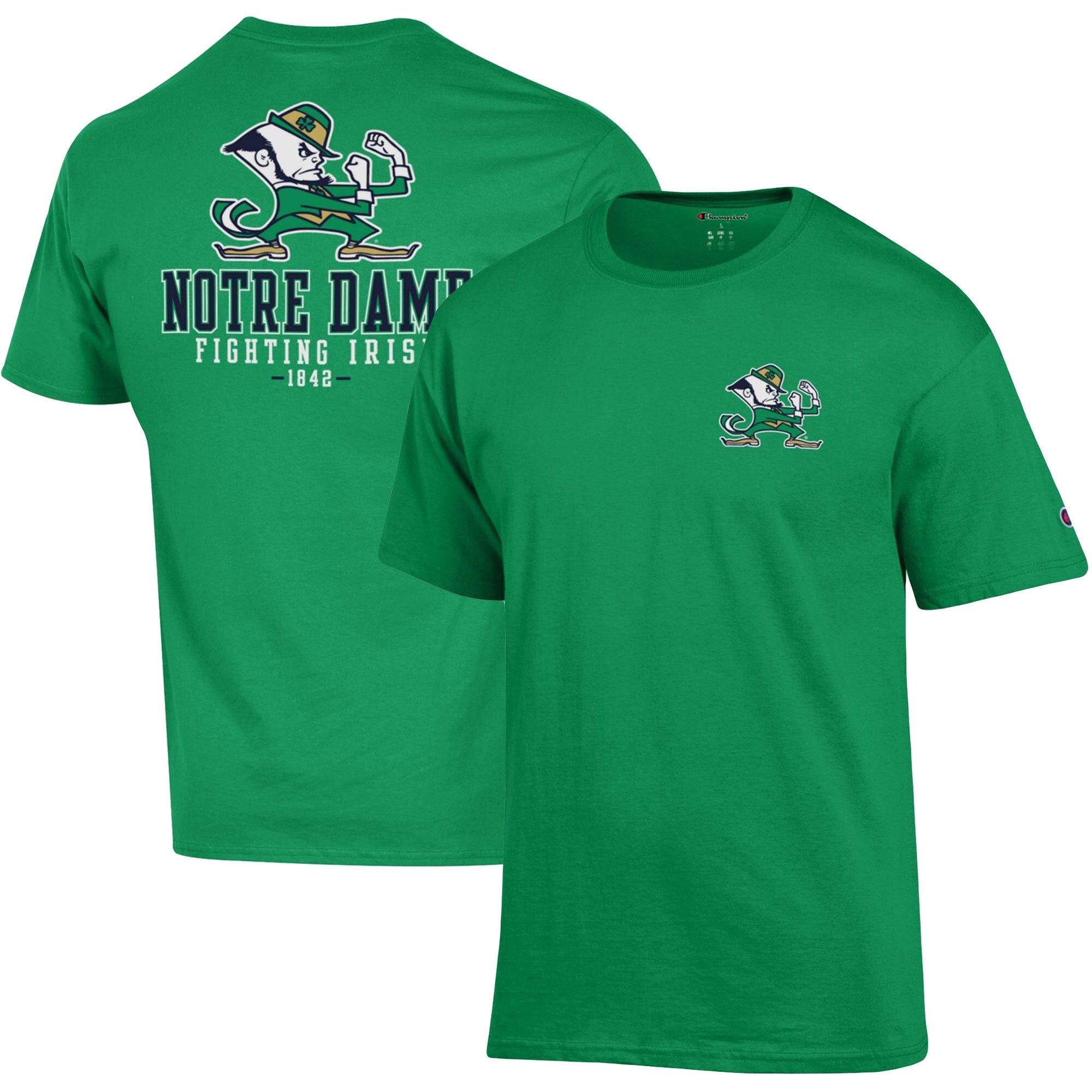 Champion Notre Dame Team Stack 2-Hit T-Shirt | Foot Locker