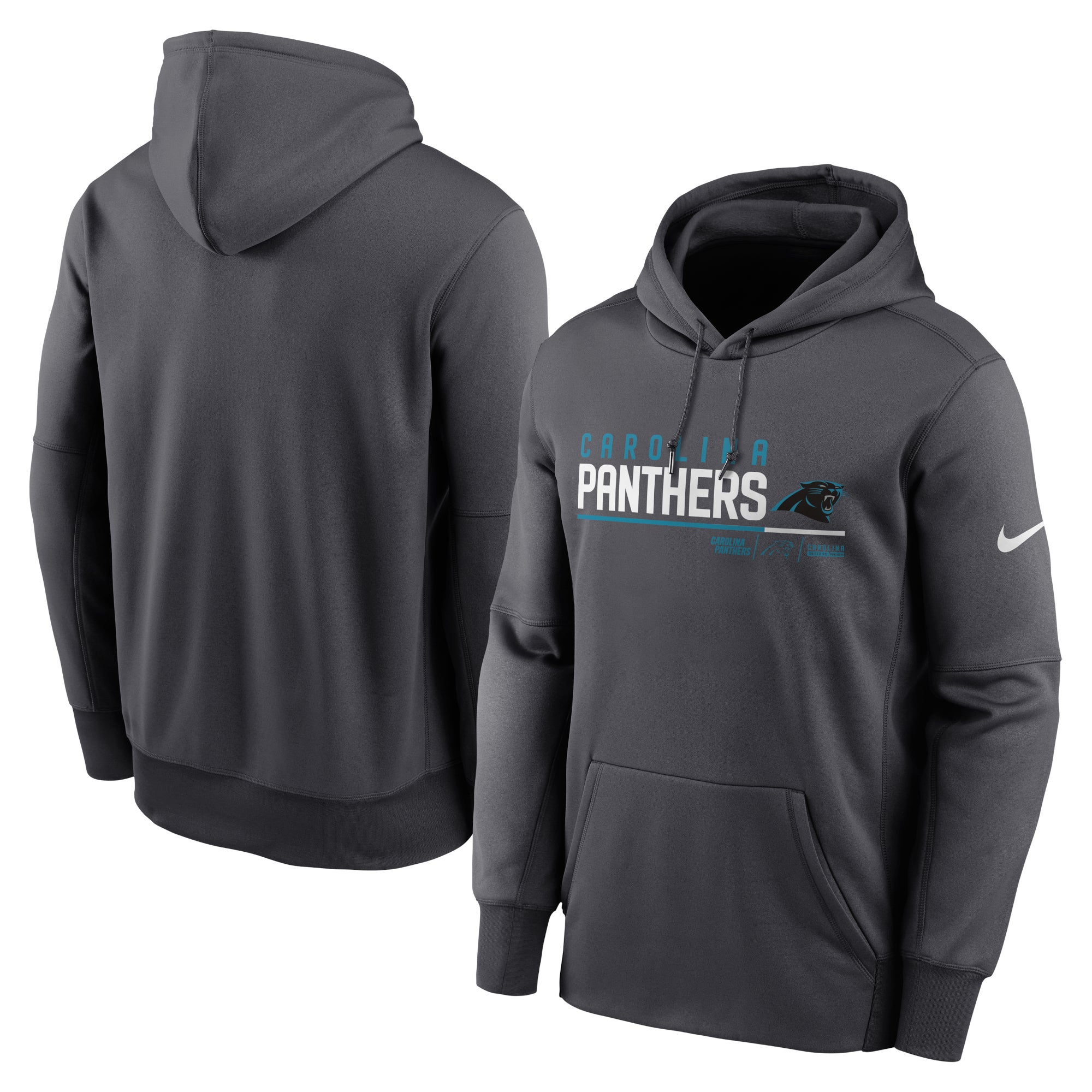 New England Patriots Nike Prime Logo Name Split Pullover Hoodie - Anthracite