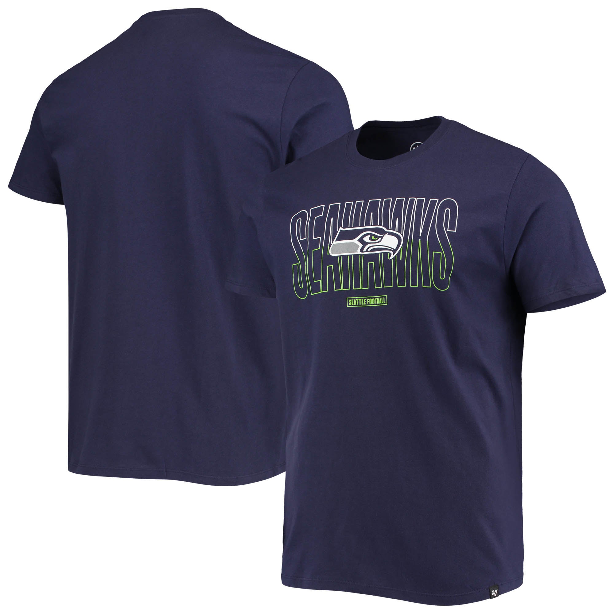 47 Brand Seahawks College Split Squad Super Rival T-Shirt | Foot Locker