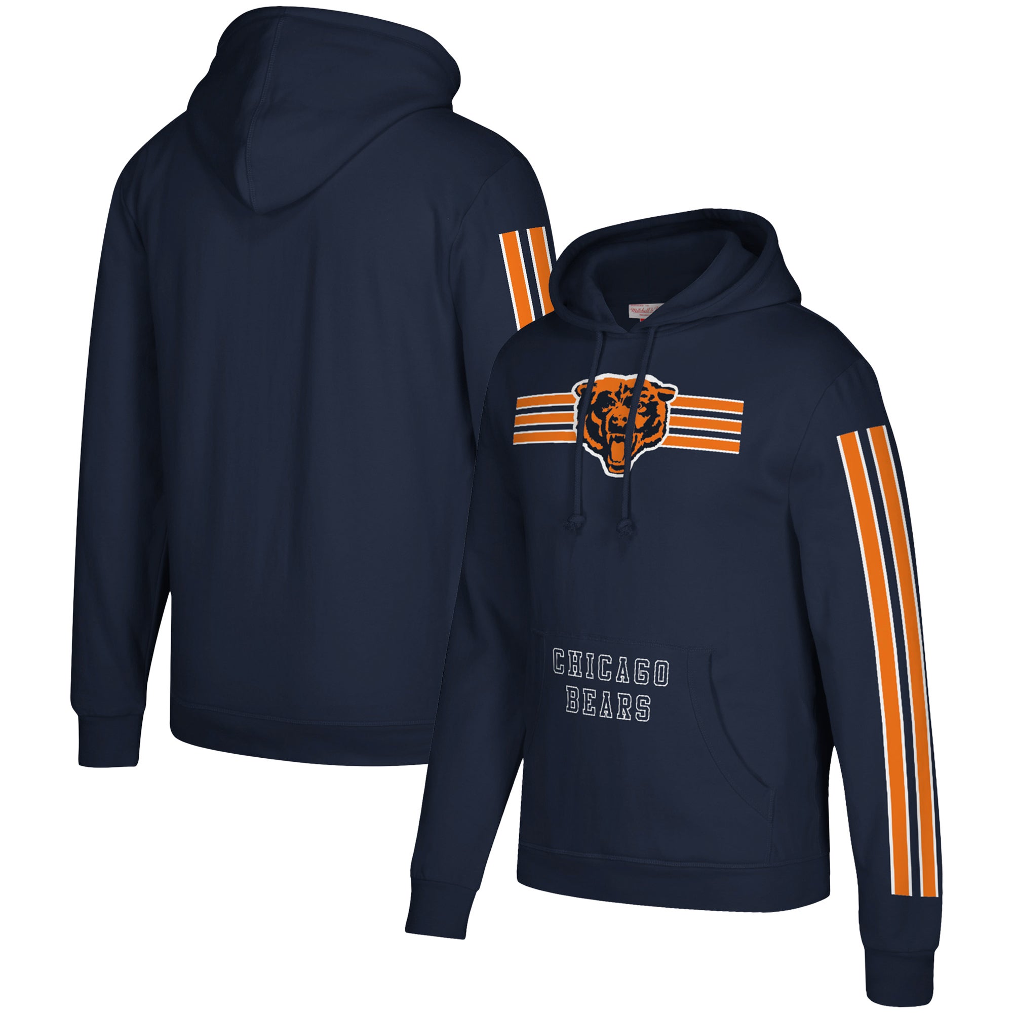 Chicago Bears Mitchell & Ness Head Coach Hoodie - Navy - Mens