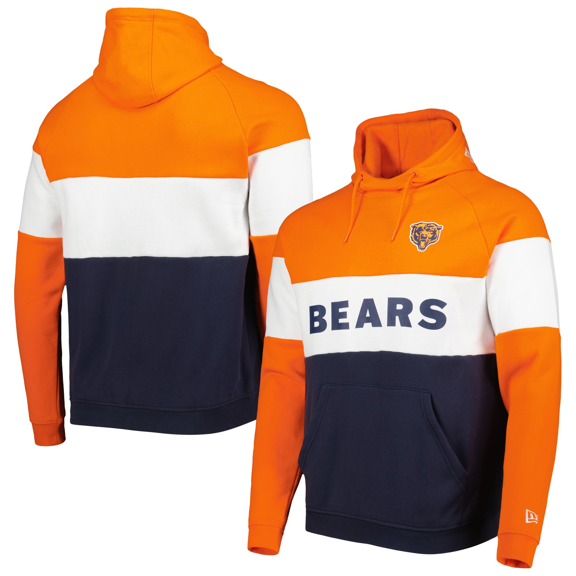 CHICAGO BEARS RETRO CLASSIC FLC CROPPED PO HOODIE (EGGSHELL