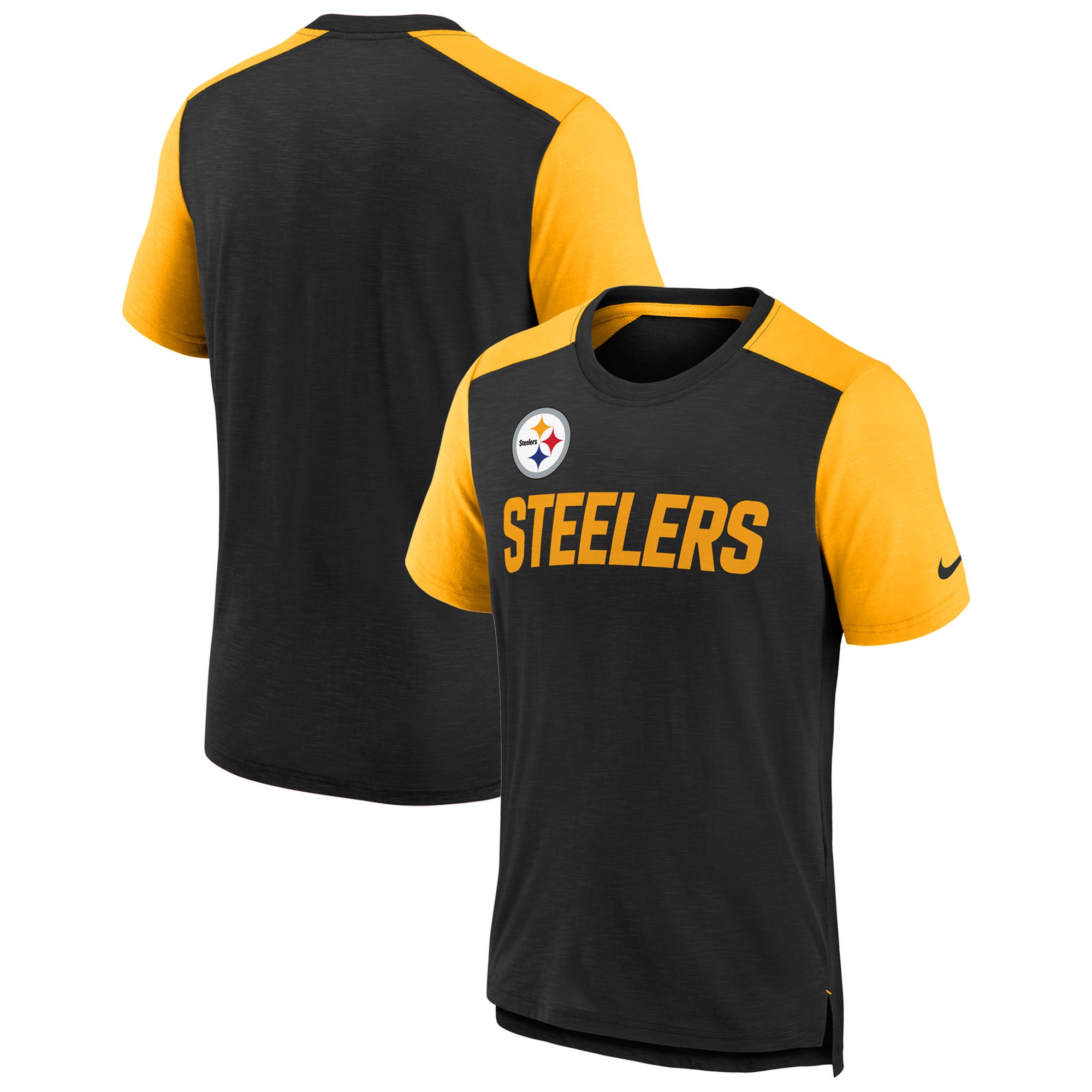 Nike Steelers Colorblock Team Name T-Shirt