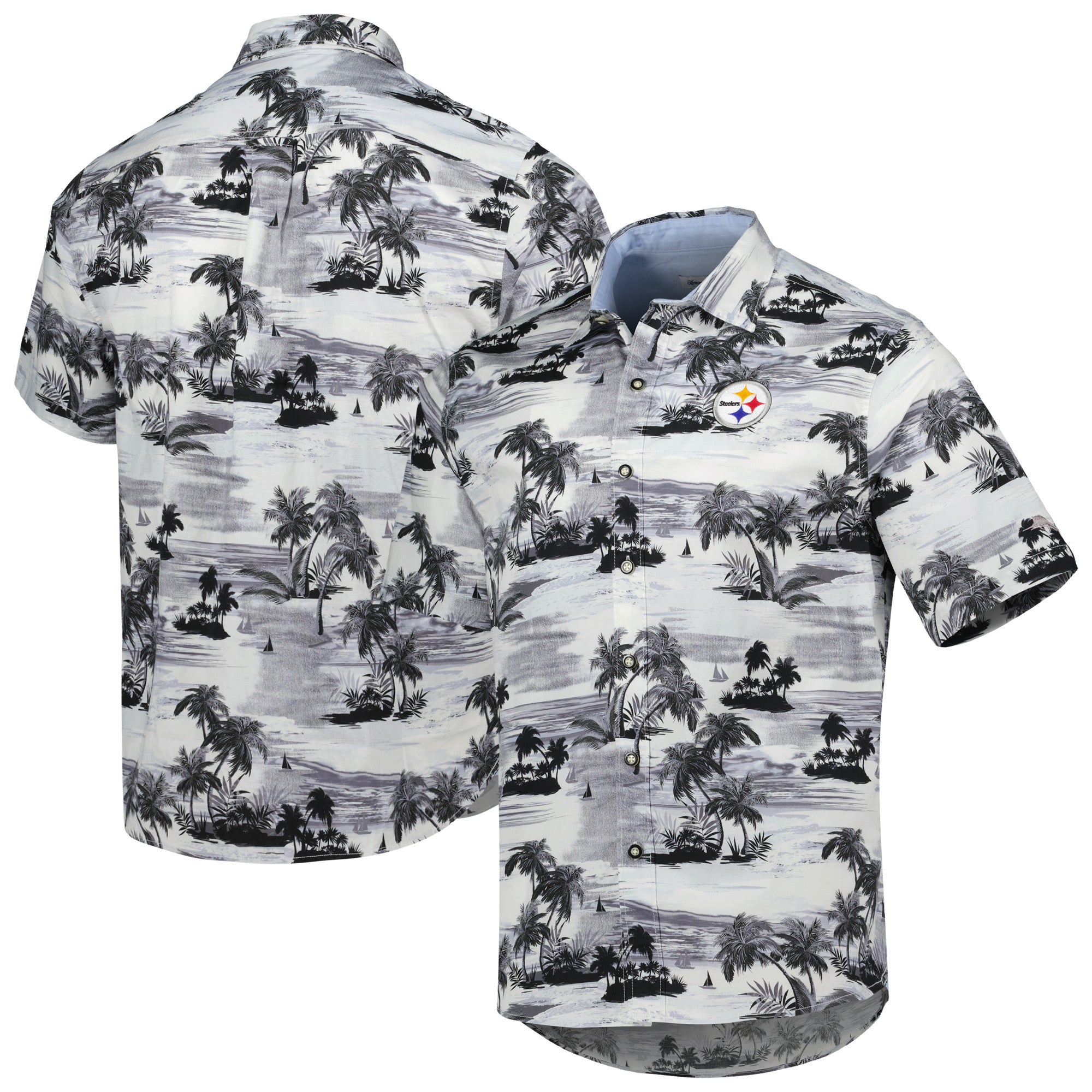 Tommy Bahama Steelers Sport Tropical Horizons Button-Up Shirt - Men's