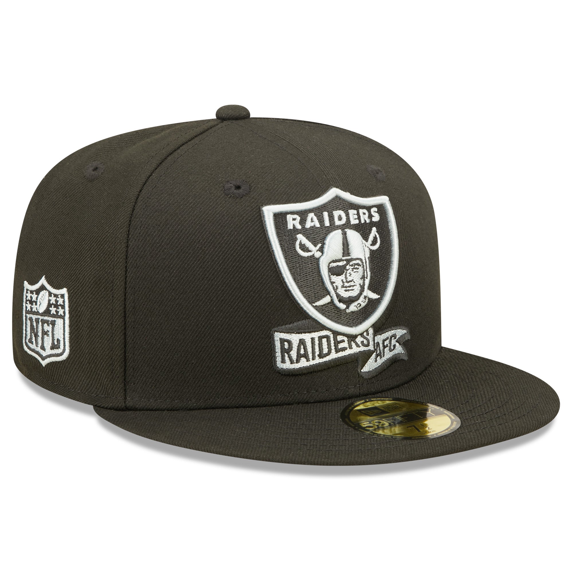 New Era Raiders 2022 Sideline 59FIFTY Pop Fitted Hat | Foot Locker