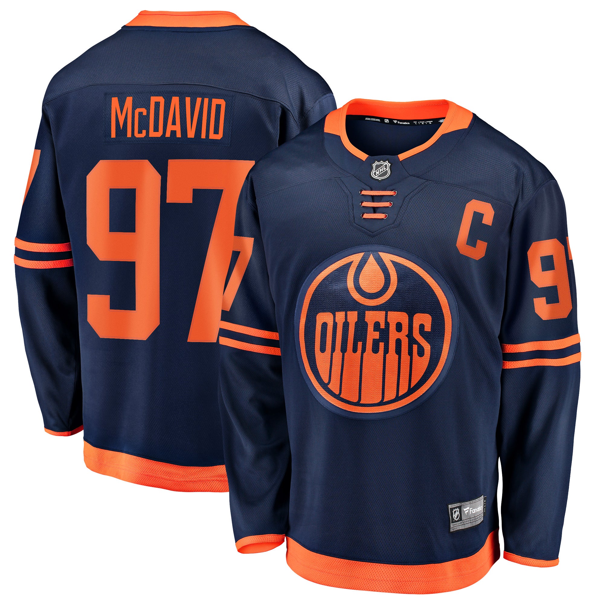 Edmonton Oilers Officially Licensed FANATICS NHL Jersey size: XS - 5XL