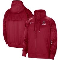 Men's - Nike Alabama Windrunner Raglan Full-Zip Jacket - Red