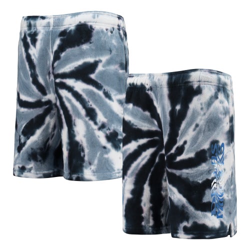 Outerstuff Kids' Boys Dallas Mavericks  Mavericks Santa Monica Tie-dye Shorts In Navy/gray/white