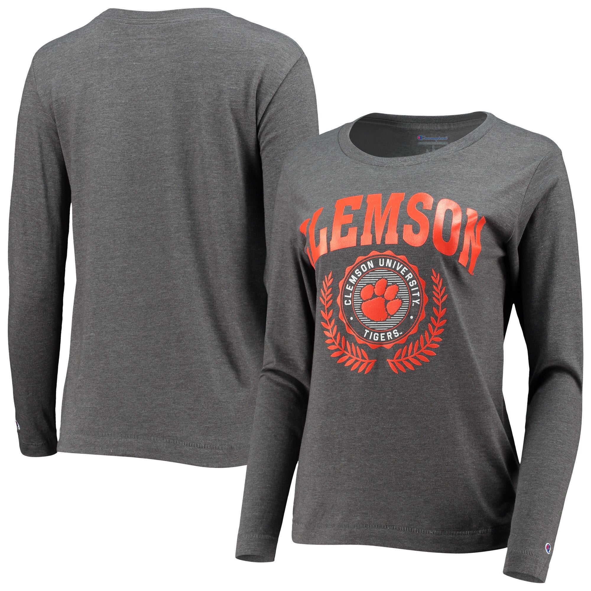 Champion Clemson University Laurels Long Sleeve T-Shirt - Women's