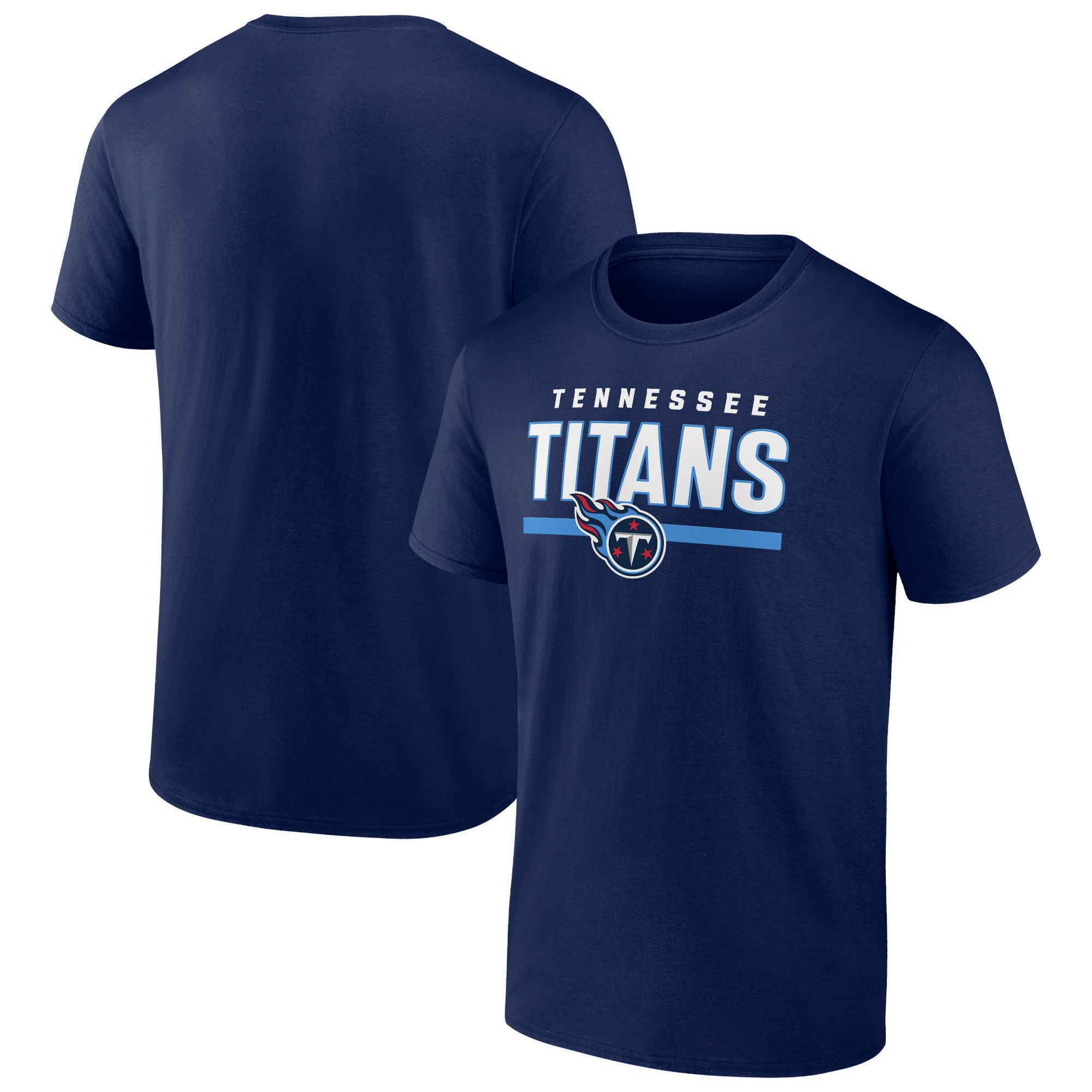 Men's Fanatics Branded White Tennessee Titans Team Lockup Logo T-Shirt