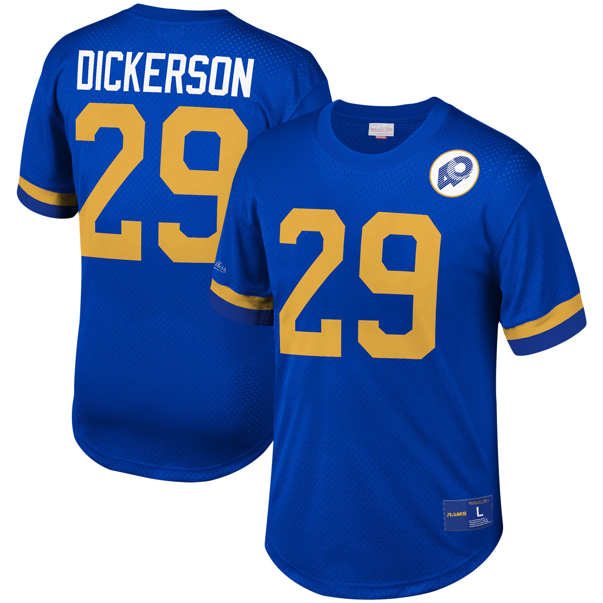 Mitchell & Ness Rams Retired Mesh Crew Neck Top - Men's