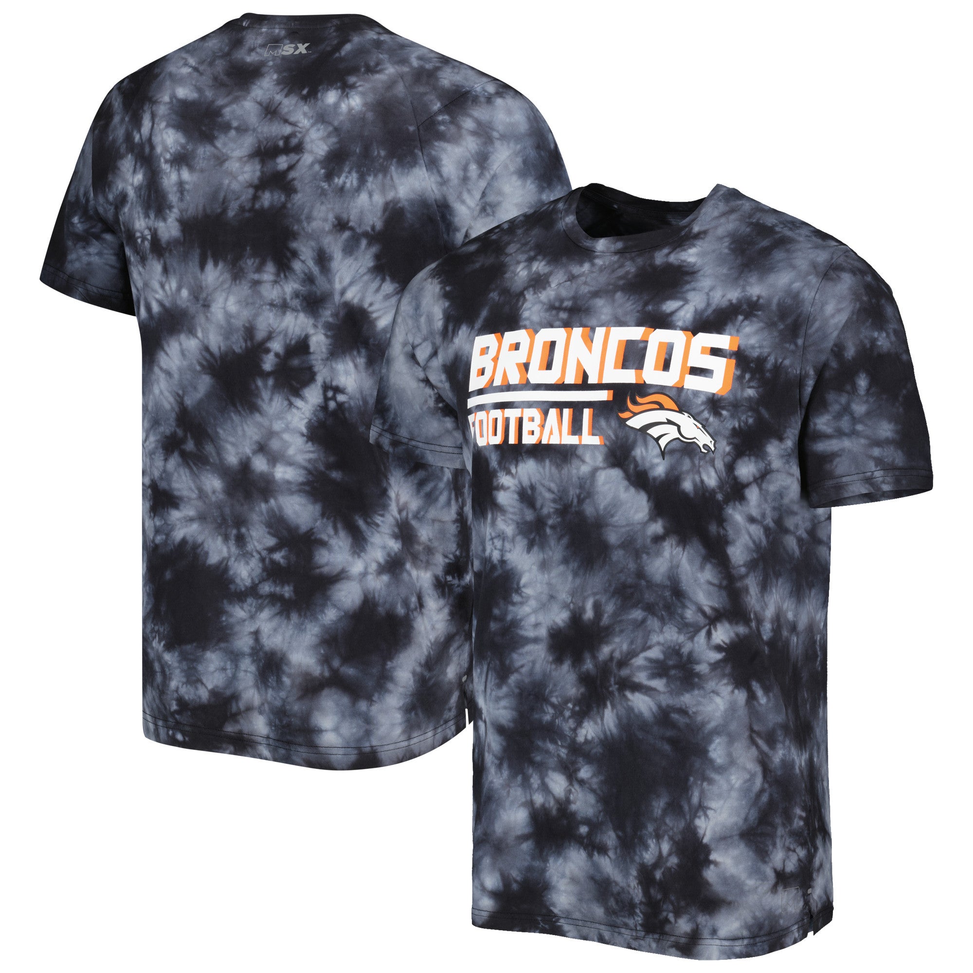 Denver Broncos Tie-Dye T-Shirt in size mens