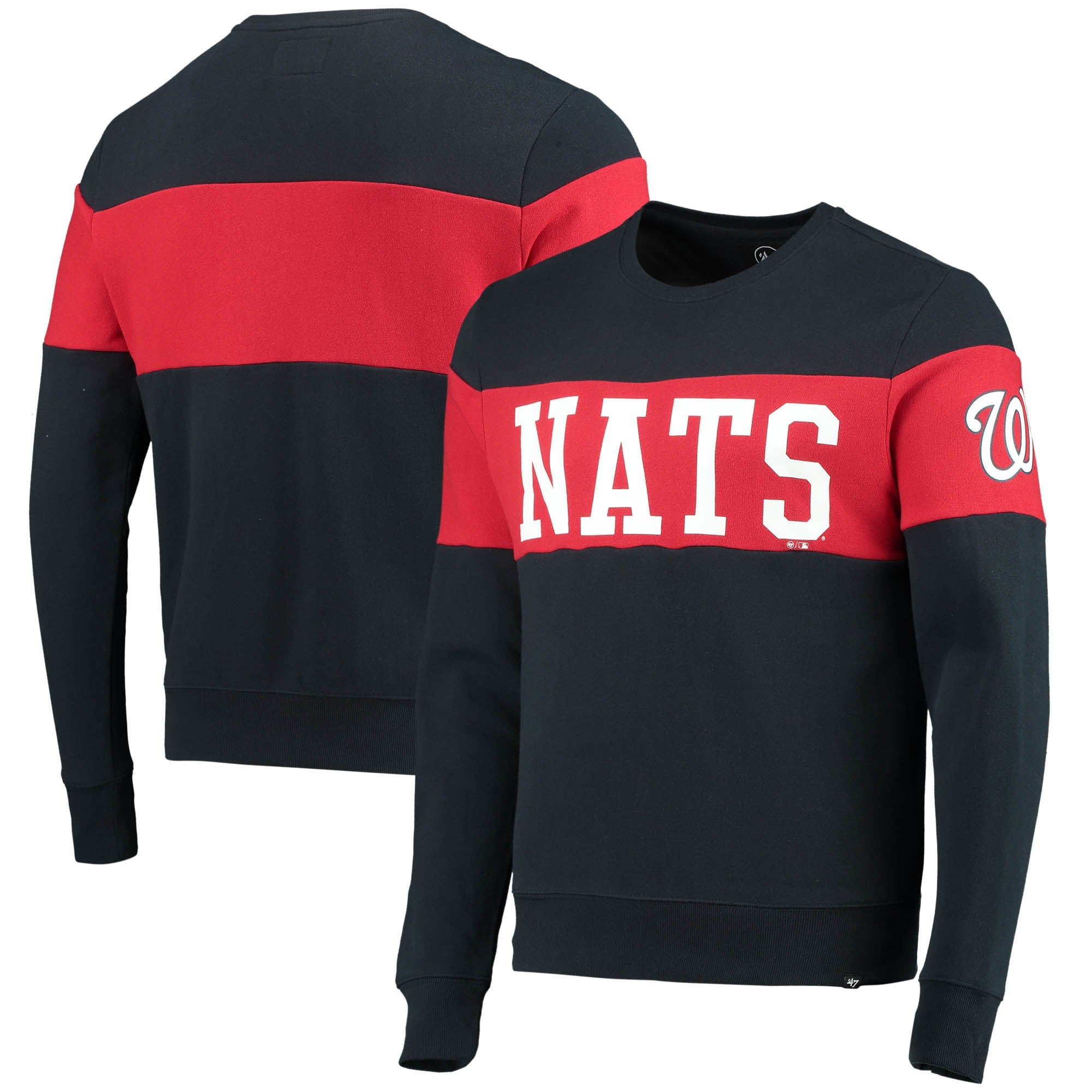 Washington Nationals Square Off Crew Sweatshirt - Mens