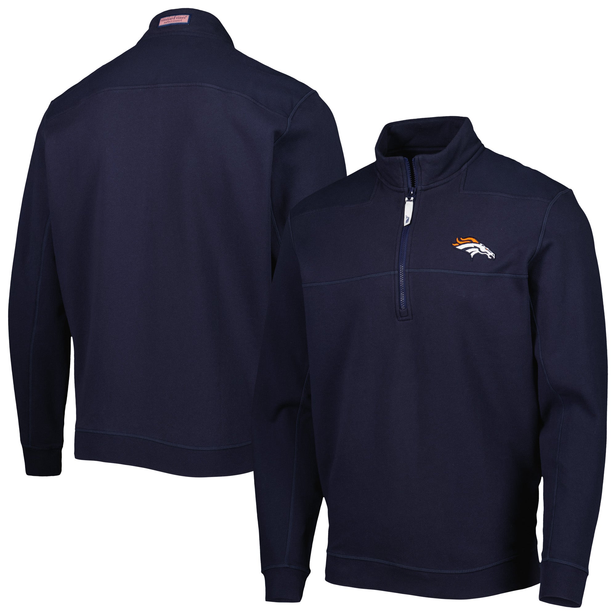 Vineyard Vines Broncos Shep Shirt Quarter-Zip Sweatshirt