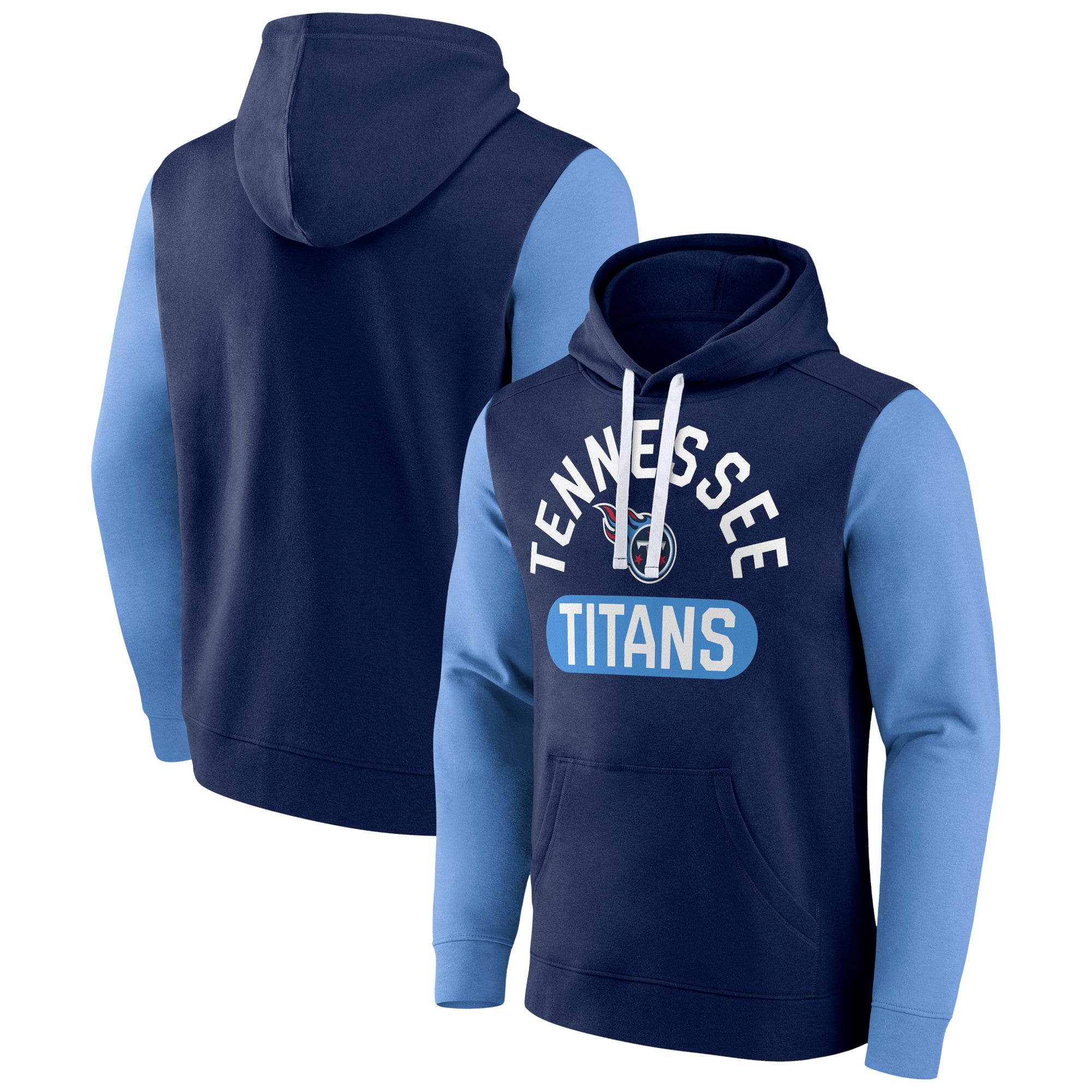 Fanatics Titans Fade Out Fitted Pullover Hoodie - Men's