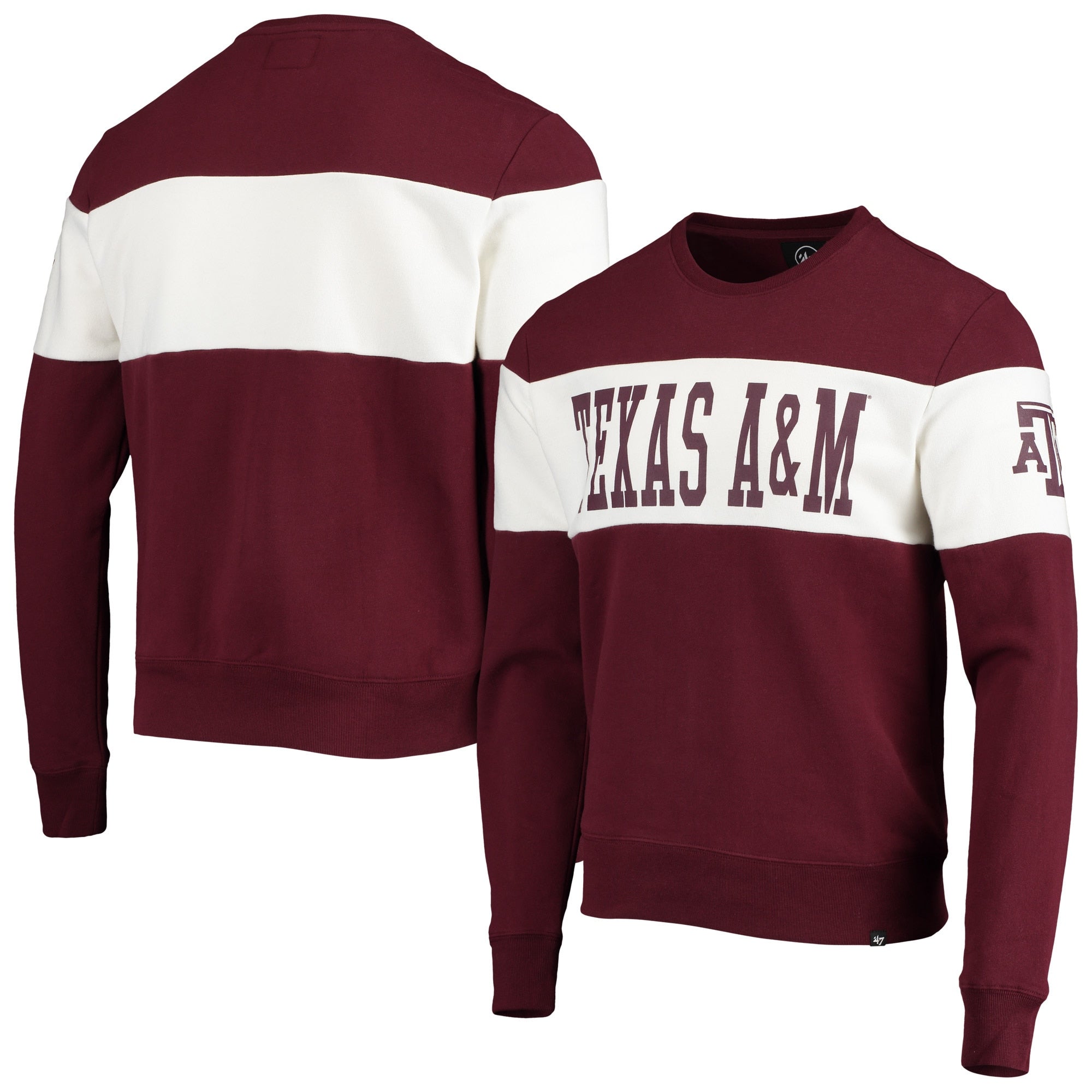 47 Brand Texas A&M Coed Interstate Pullover Sweatshirt - Men's