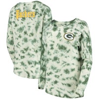 Women's Wear by Erin Andrews Green Bay Packers Plus Size Colorblock Long Sleeve T-Shirt