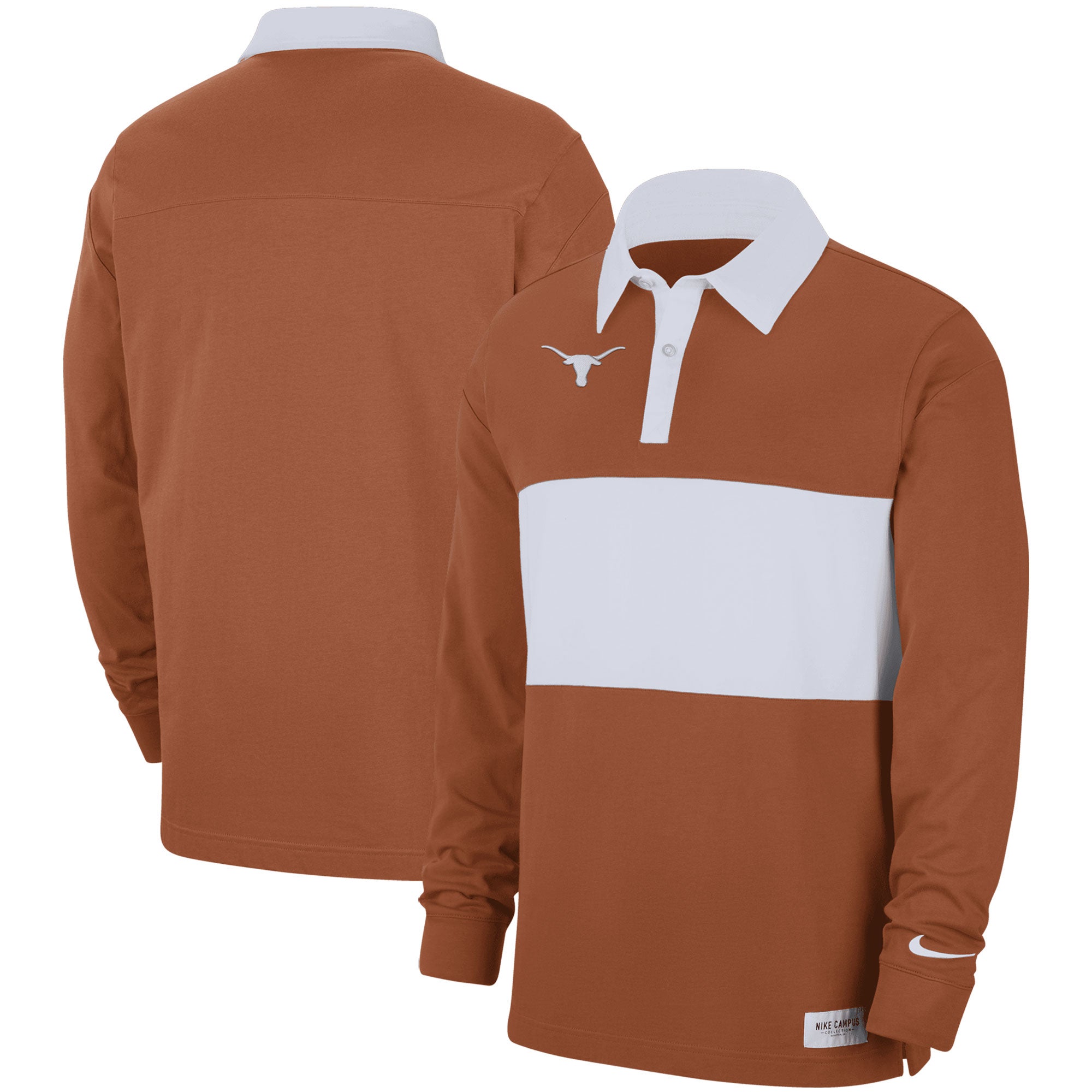 Nike Texas Striped Long Sleeve Polo - Men's