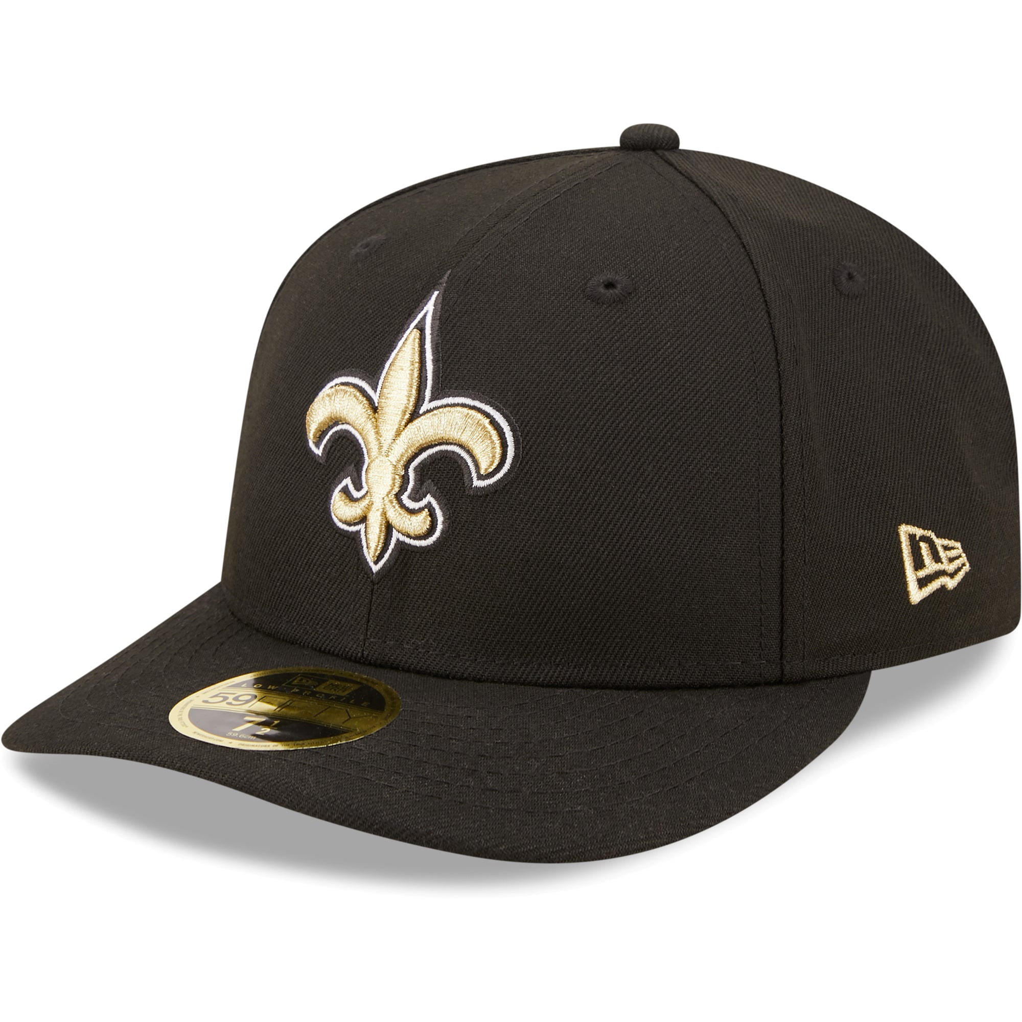 Men's New Era Black New Orleans Saints Omaha 59FIFTY Fitted Hat